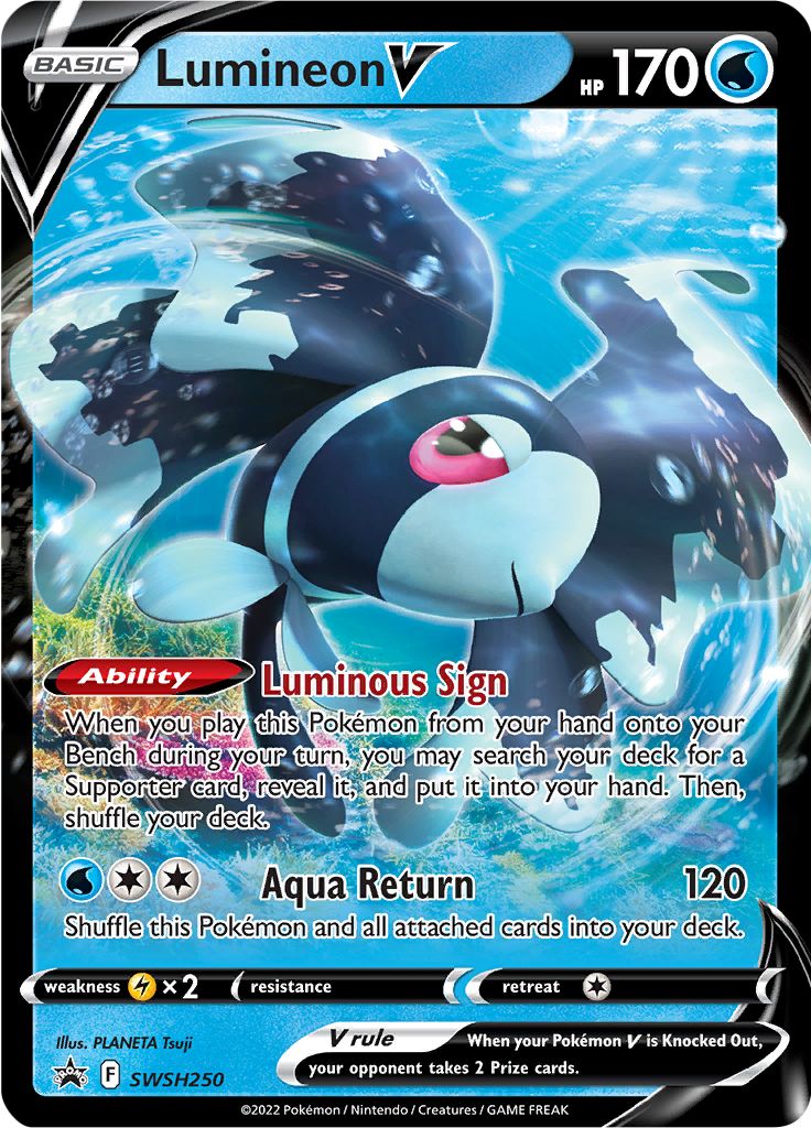 Lumineon V (SWSH250) [Sword & Shield: Black Star Promos] | The Time Vault CA