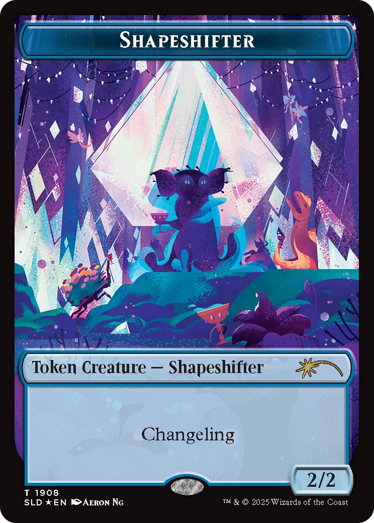 Shapeshifter Token (1908) (Double Rainbow Foil) [Secret Lair Drop Series] | The Time Vault CA