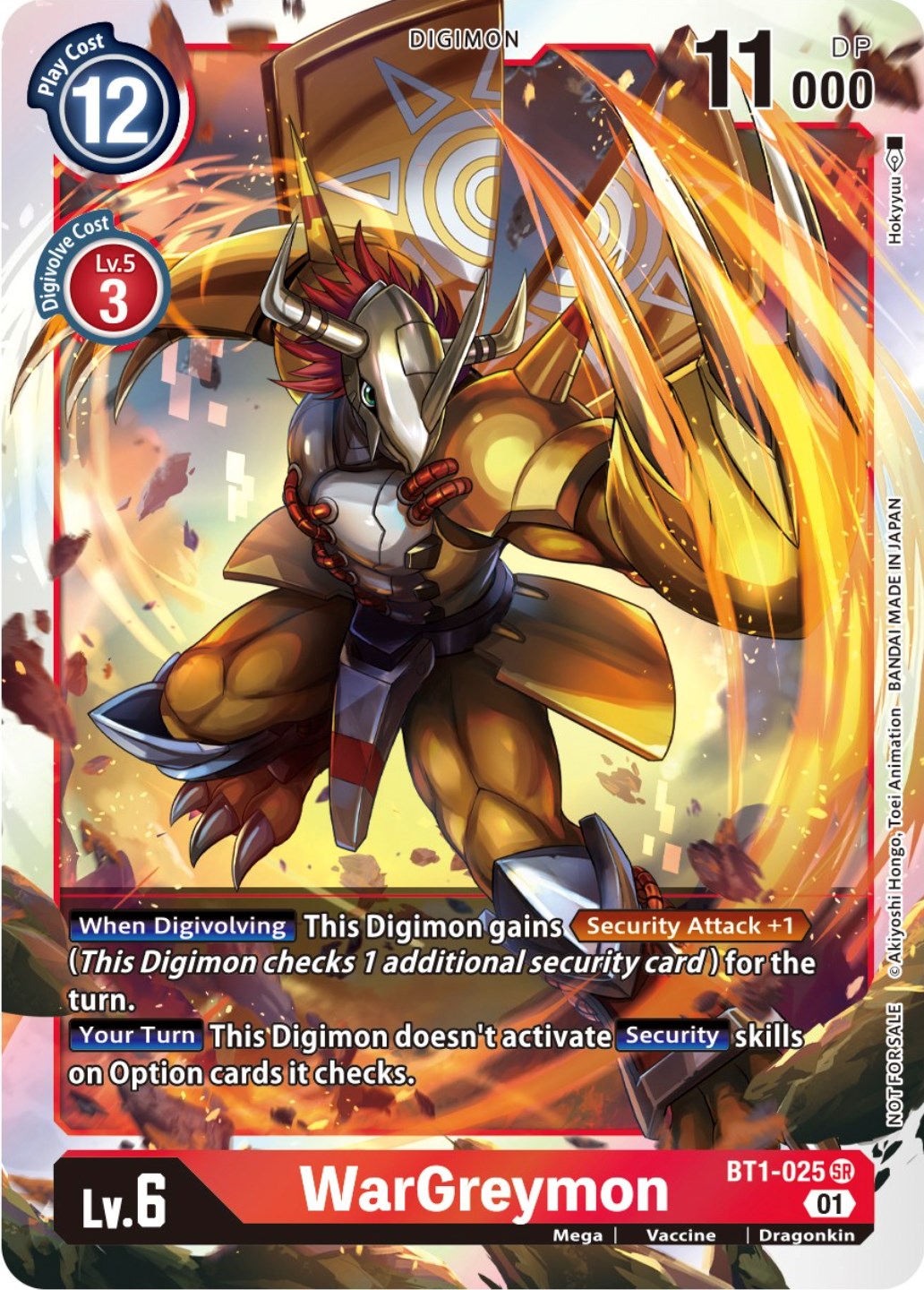 WarGreymon [BT1-025] (ST-11 Special Entry Pack) [Release Special Booster Promos] | The Time Vault CA