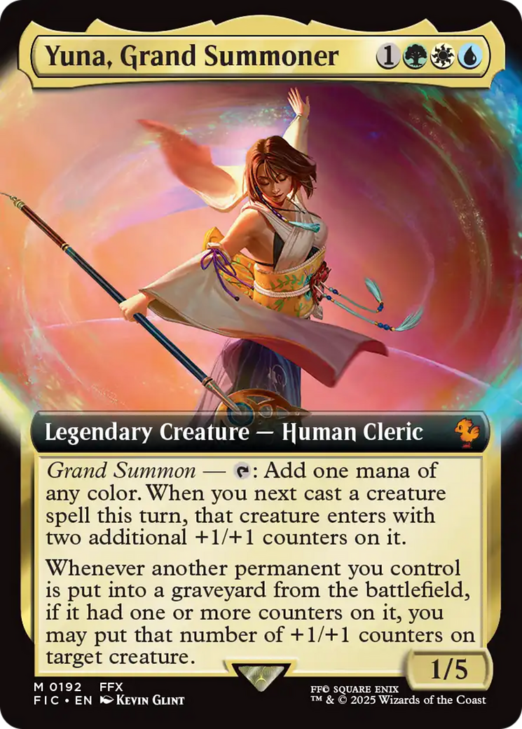 Yuna, Grand Summoner (Extended Art) [FINAL FANTASY Commander] | The Time Vault CA
