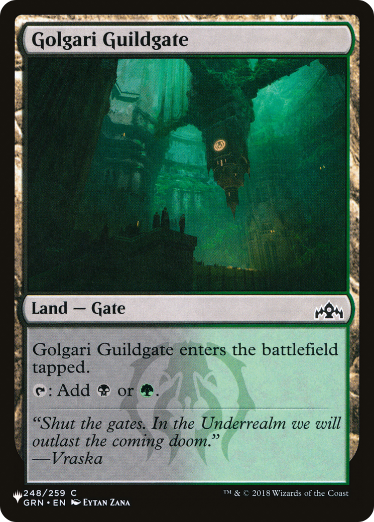 Golgari Guildgate [The List] | The Time Vault CA