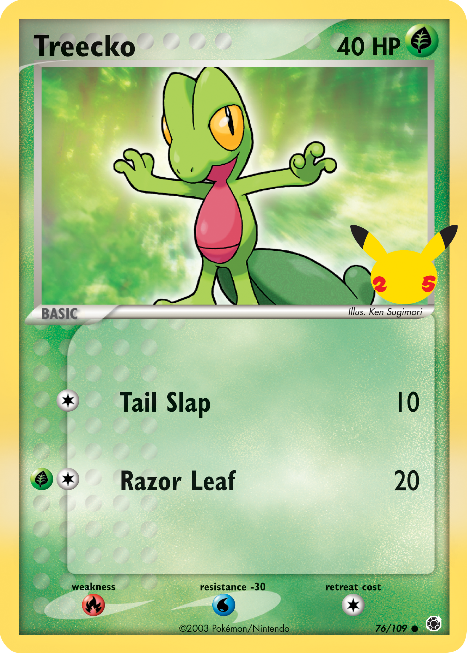 Treecko (76/109) (Jumbo Card) [First Partner Pack] | The Time Vault CA