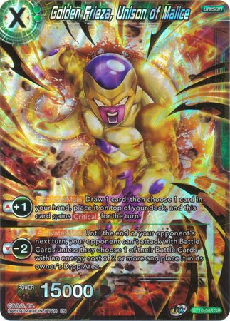 Golden Frieza, Unison of Malice (BT10-063) [Rise of the Unison Warrior 2nd Edition] | The Time Vault CA