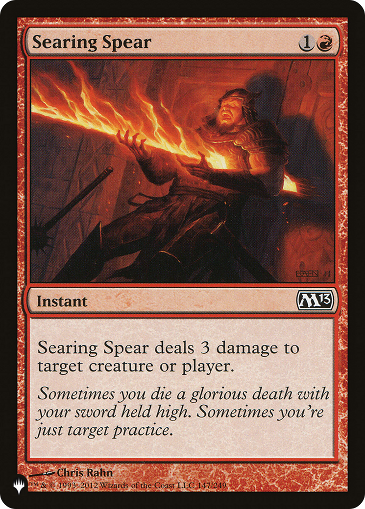 Searing Spear [The List] | The Time Vault CA