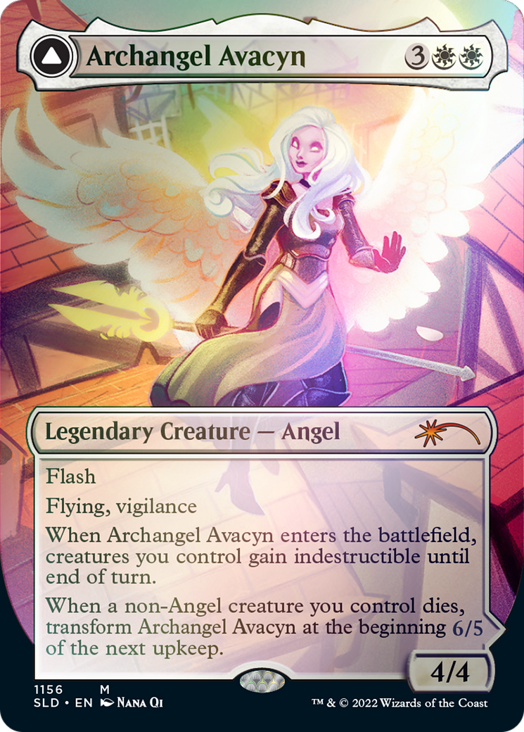 Archangel Avacyn // Avacyn, the Purifier (Borderless) [Secret Lair: From Cute to Brute] | The Time Vault CA