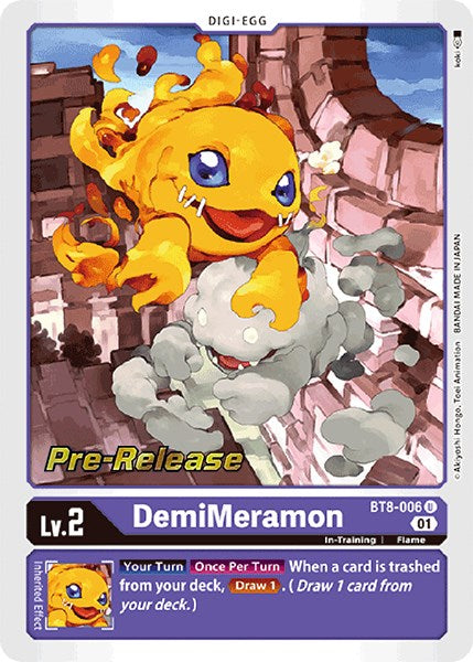 DemiMeramon [BT8-006] [New Awakening Pre-Release Cards] | The Time Vault CA