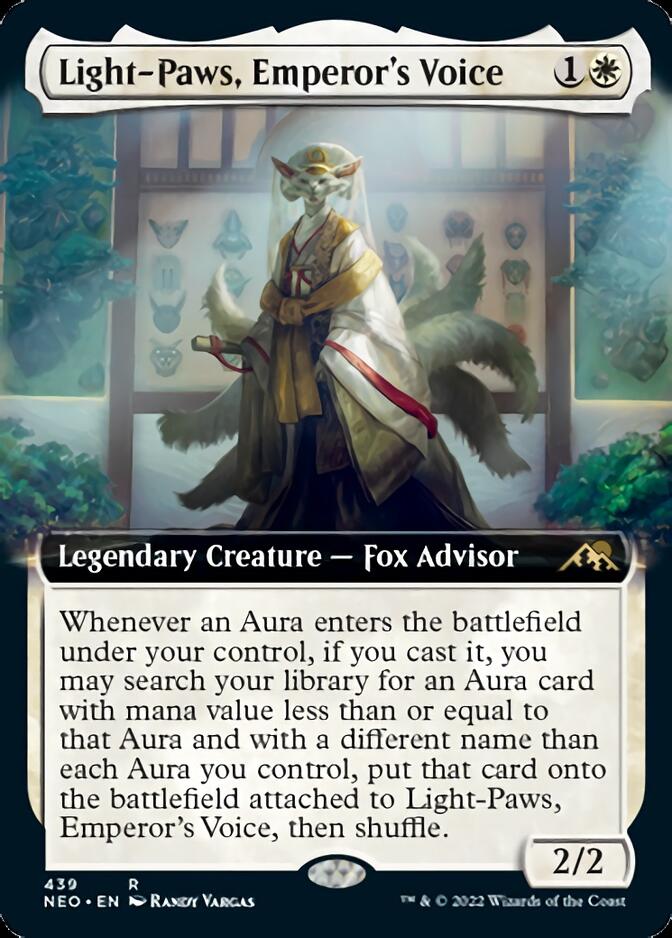 Light-Paws, Emperor's Voice (Extended Art) [Kamigawa: Neon Dynasty] | The Time Vault CA
