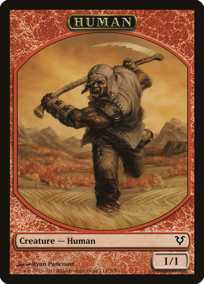 Human Token (7/8) [Avacyn Restored Tokens] | The Time Vault CA