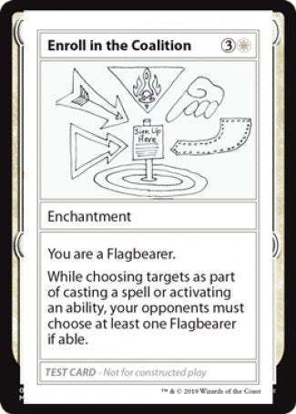 Enroll in the Coalition (2021 Edition) [Mystery Booster Playtest Cards] | The Time Vault CA