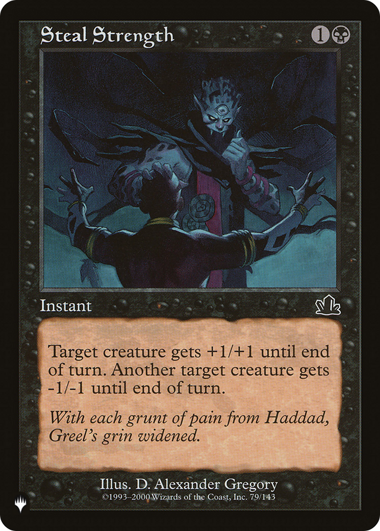 Steal Strength [The List] | The Time Vault CA