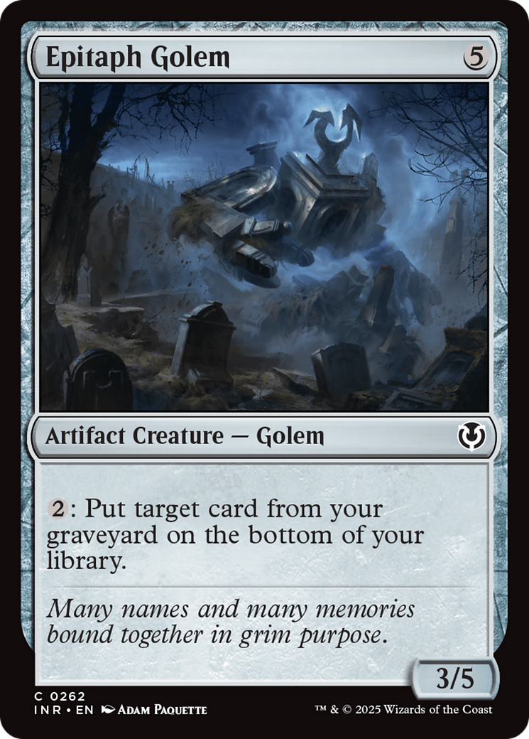 Epitaph Golem [Innistrad Remastered] | The Time Vault CA