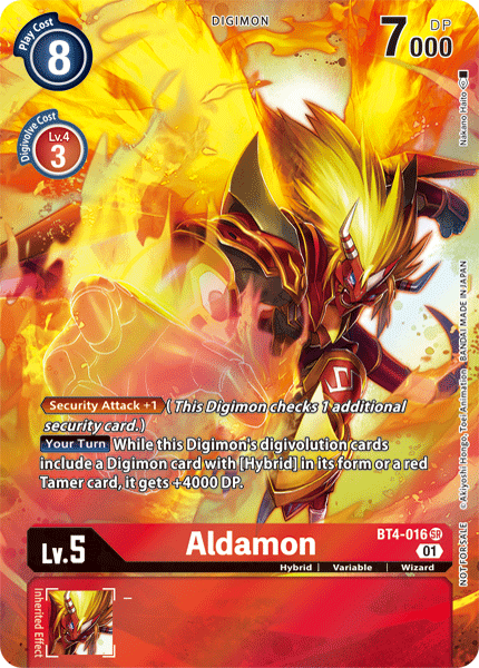 Aldamon [BT4-016] (1-Year Anniversary Box Topper) [Promotional Cards] | The Time Vault CA