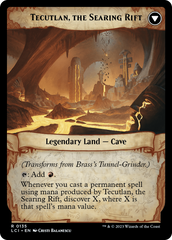 Brass's Tunnel-Grinder // Tecutlan, the Searing Rift [The Lost Caverns of Ixalan Prerelease Cards] | The Time Vault CA