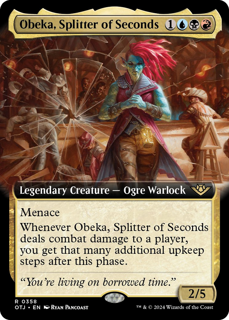 Obeka, Splitter of Seconds (Extended Art) [Outlaws of Thunder Junction] | The Time Vault CA