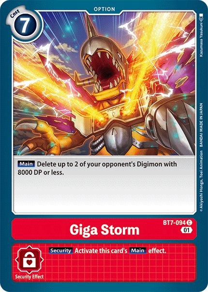 Giga Storm [BT7-094] [Next Adventure] | The Time Vault CA