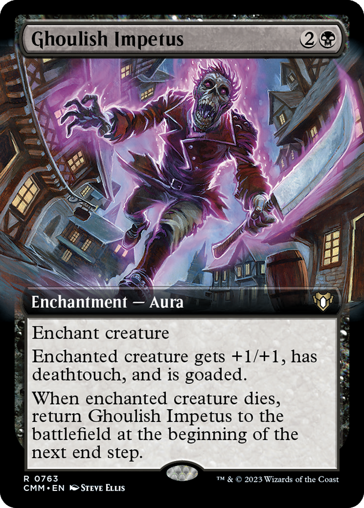 Ghoulish Impetus (Extended Art) [Commander Masters] | The Time Vault CA