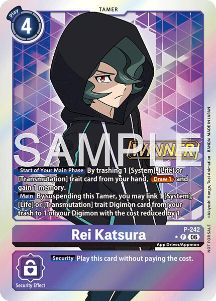 Rei Katsura [P-242] (Official Store Tournament 2026 Vol. 3 Winner) [Promotional Cards] | The Time Vault CA