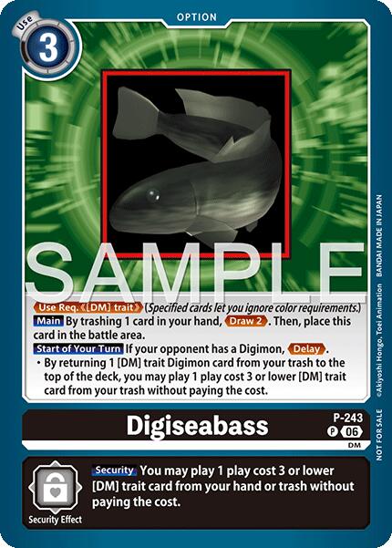 Digiseabass [P-243] (Official Store Tournament 2026 Vol. 3 Participant) [Promotional Cards] | The Time Vault CA