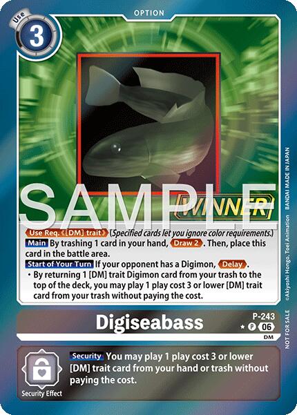 Digiseabass [P-243] (Official Store Tournament 2026 Vol. 3 Winner) [Promotional Cards] | The Time Vault CA