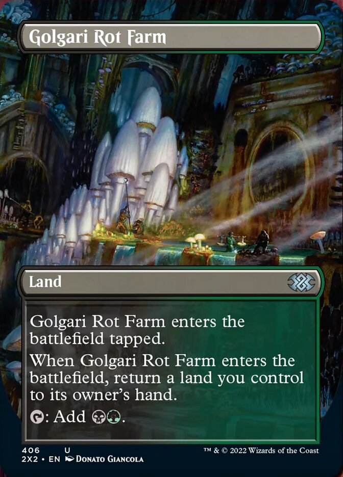 Golgari Rot Farm (Borderless Alternate Art) [Double Masters 2022] | The Time Vault CA