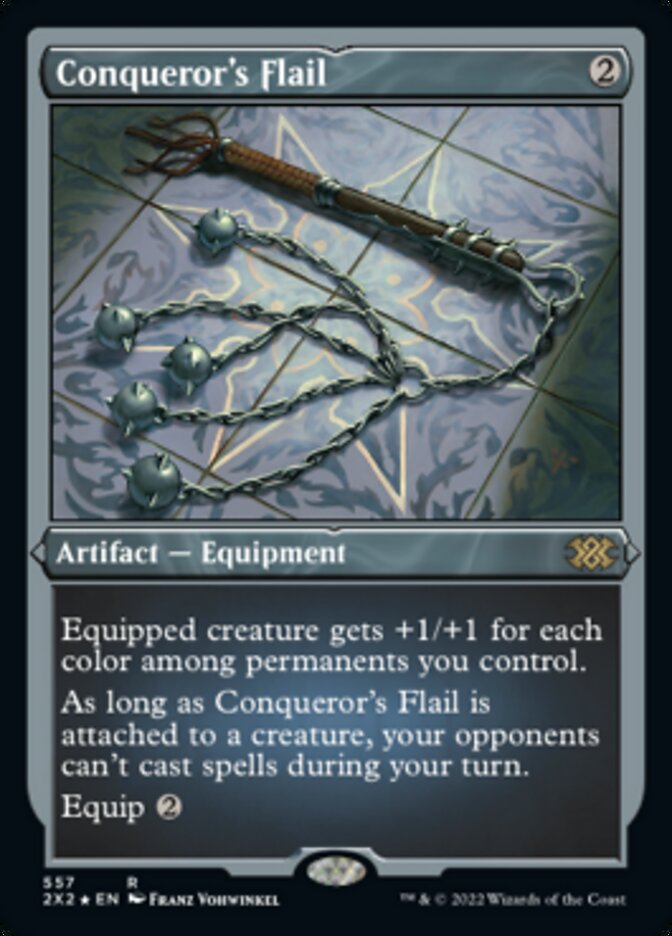 Conqueror's Flail (Foil Etched) [Double Masters 2022] | The Time Vault CA