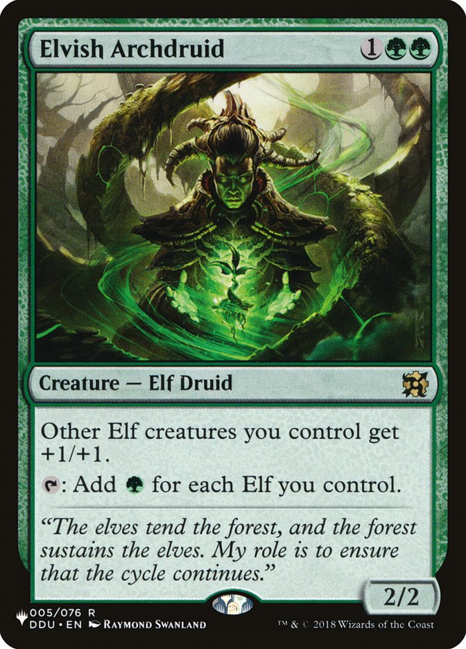 Elvish Archdruid [The List] | The Time Vault CA