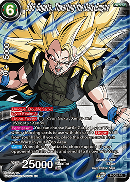 SS3 Gogeta, Thwarting the Dark Empire (Winner Stamp) (P-308_PR) [Tournament Promotion Cards] | The Time Vault CA