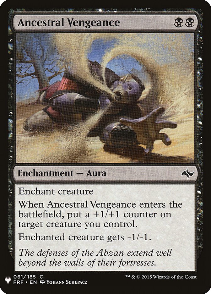 Ancestral Vengeance [Mystery Booster] | The Time Vault CA