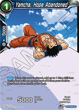 Yamcha, Hope Abandoned (Uncommon) (BT13-044) [Supreme Rivalry] | The Time Vault CA