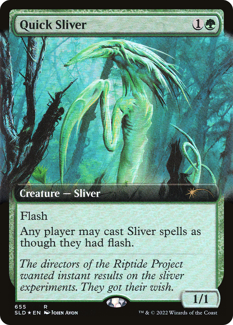 Quick Sliver (Extended Art) [Secret Lair Drop Promos] | The Time Vault CA