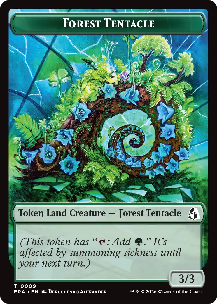 Forest Tentacle // Beast Double-Sided Token [Reality Fracture Tokens] | The Time Vault CA