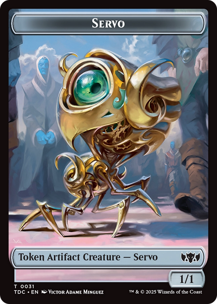 Servo // Warrior Double-Sided Token [Tarkir: Dragonstorm Commander Tokens] | The Time Vault CA