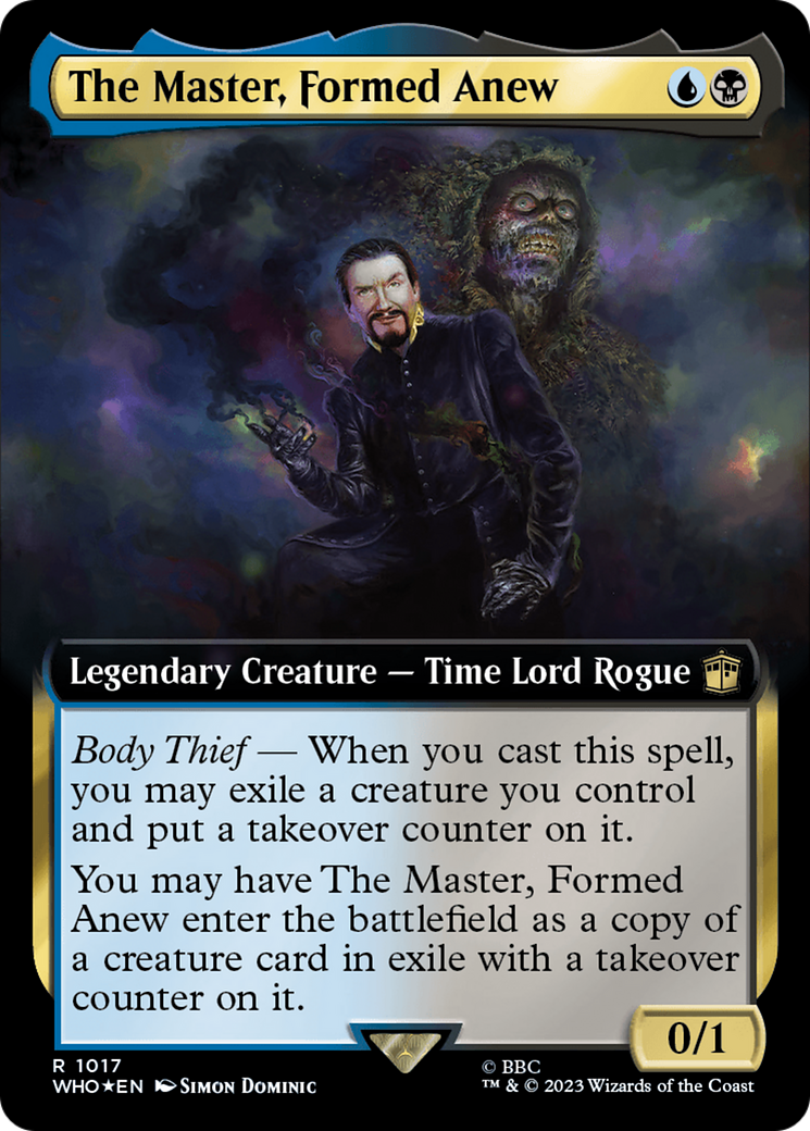 The Master, Formed Anew (Extended Art) (Surge Foil) [Doctor Who] | The Time Vault CA