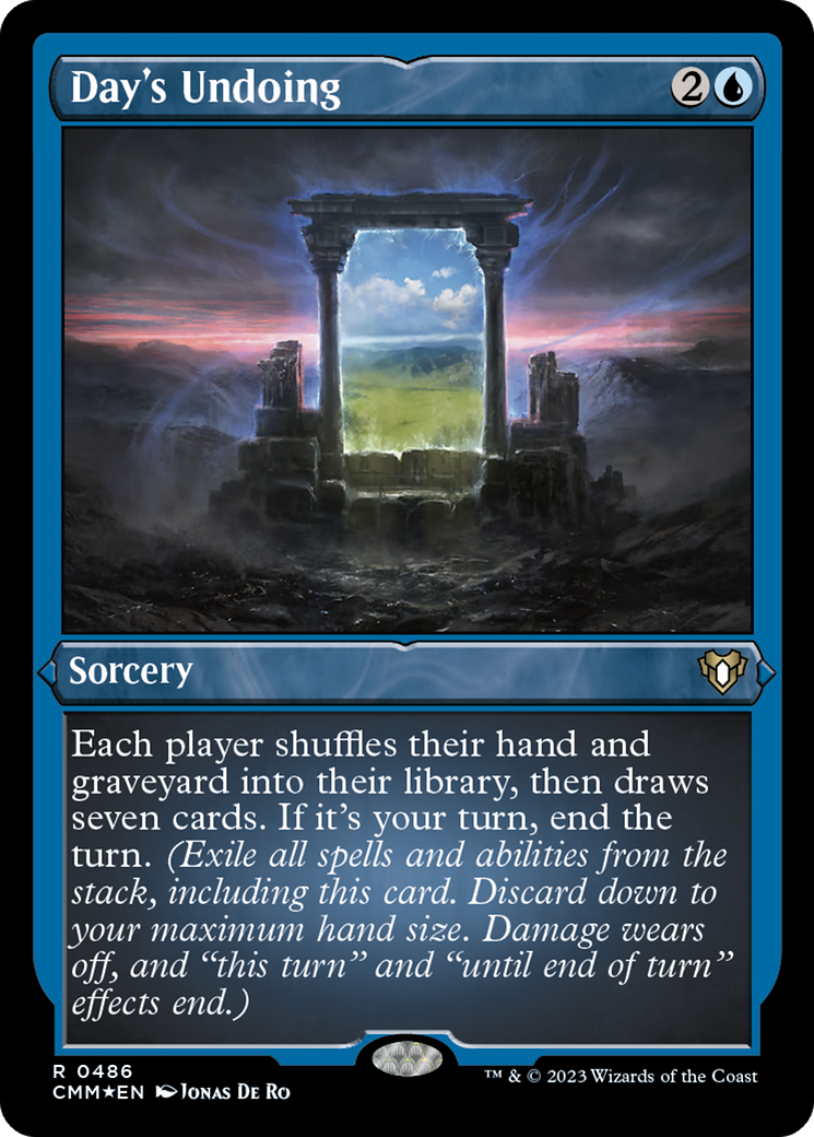 Day's Undoing (Foil Etched) [Commander Masters] | The Time Vault CA