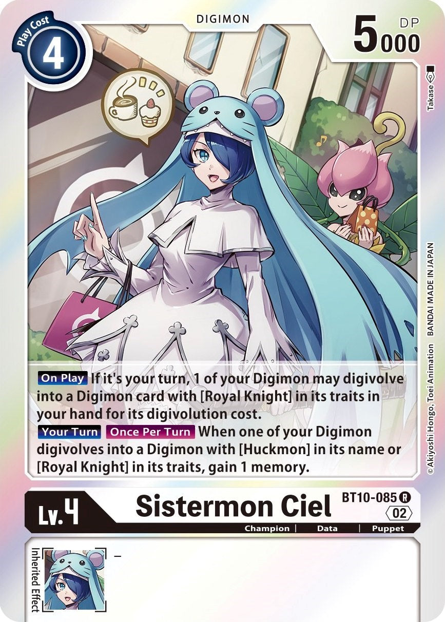 Sistermon Ciel [BT10-085] [Xros Encounter] | The Time Vault CA