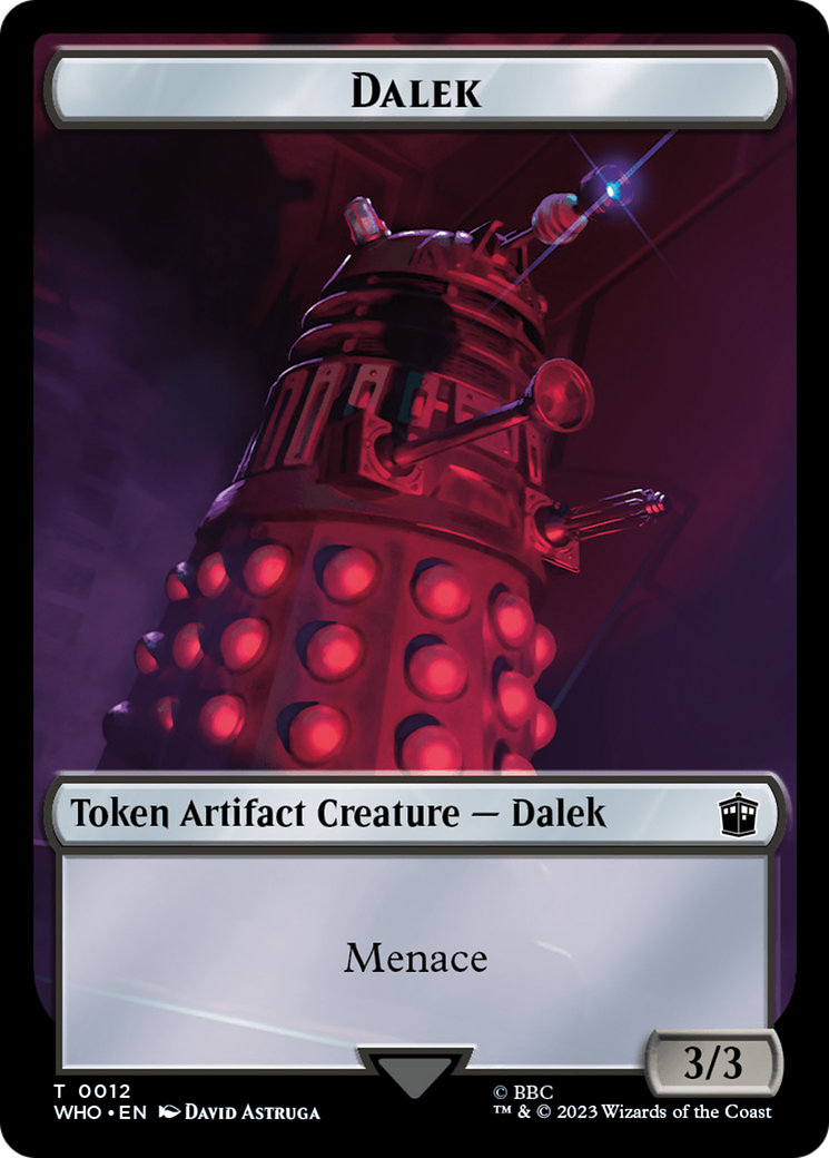 Dalek // Dinosaur Double-Sided Token [Doctor Who Tokens] | The Time Vault CA