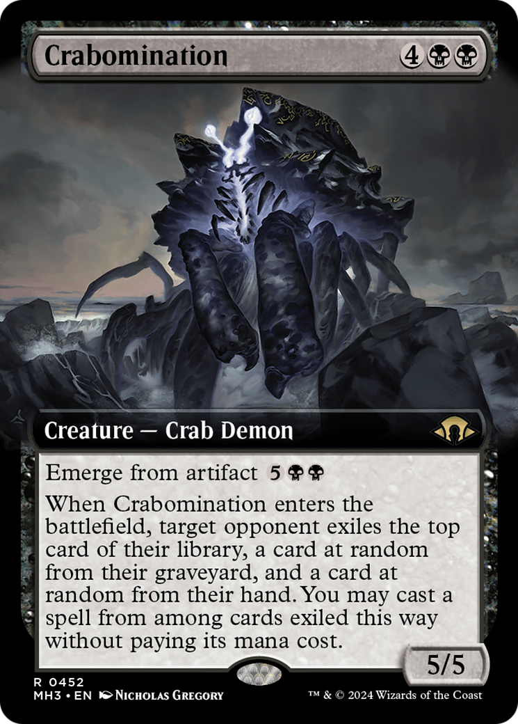 Crabomination (Extended Art) [Modern Horizons 3] | The Time Vault CA