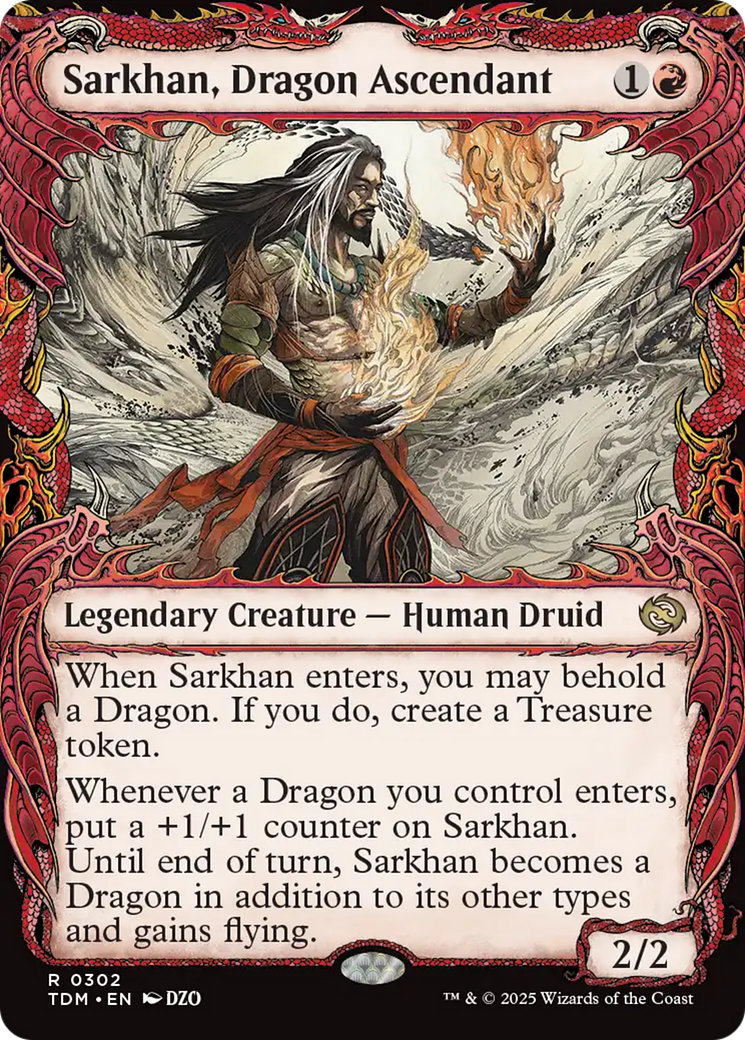 Sarkhan, Dragon Ascendant (0302) (Showcase) [Tarkir: Dragonstorm] | The Time Vault CA