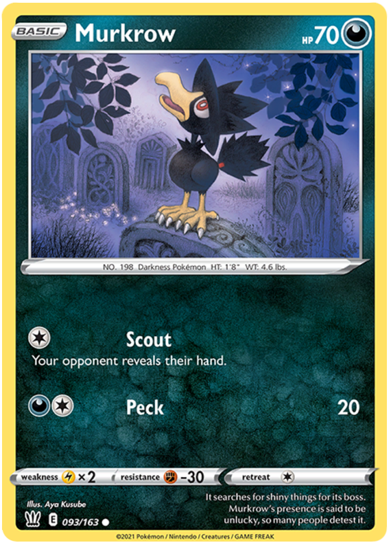 Murkrow (093/163) [Sword & Shield: Battle Styles] | The Time Vault CA