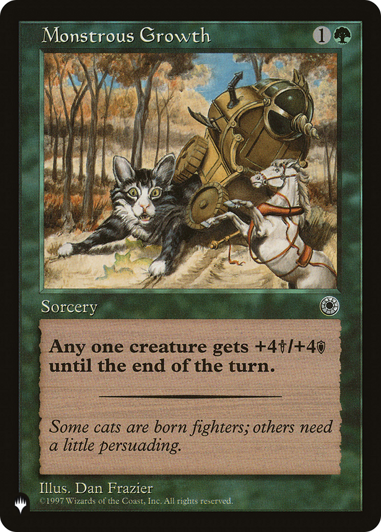 Monstrous Growth (Flavor Text) [The List] | The Time Vault CA