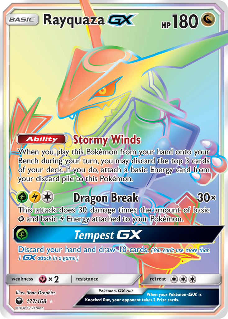 Rayquaza GX (177/168) [Sun & Moon: Celestial Storm] | The Time Vault CA
