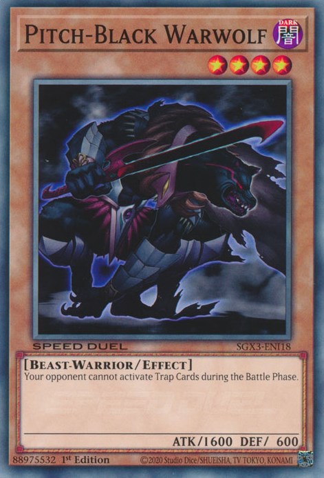 Pitch-Black Warwolf [SGX3-ENI18] Common | The Time Vault CA