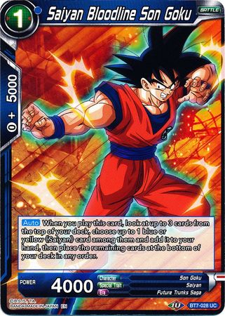 Saiyan Bloodline Son Goku (BT7-028) [Assault of the Saiyans] | The Time Vault CA
