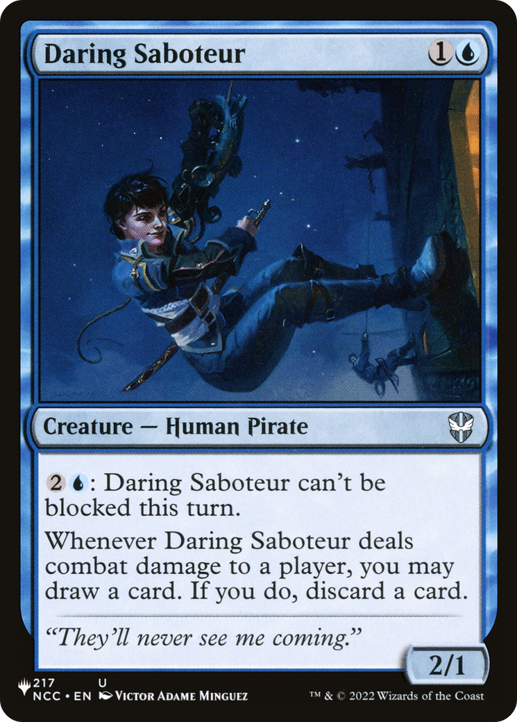 Daring Saboteur [The List] | The Time Vault CA