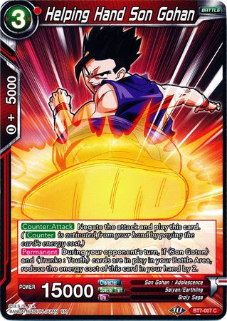 Helping Hand Son Gohan (BT7-007) [Assault of the Saiyans] | The Time Vault CA