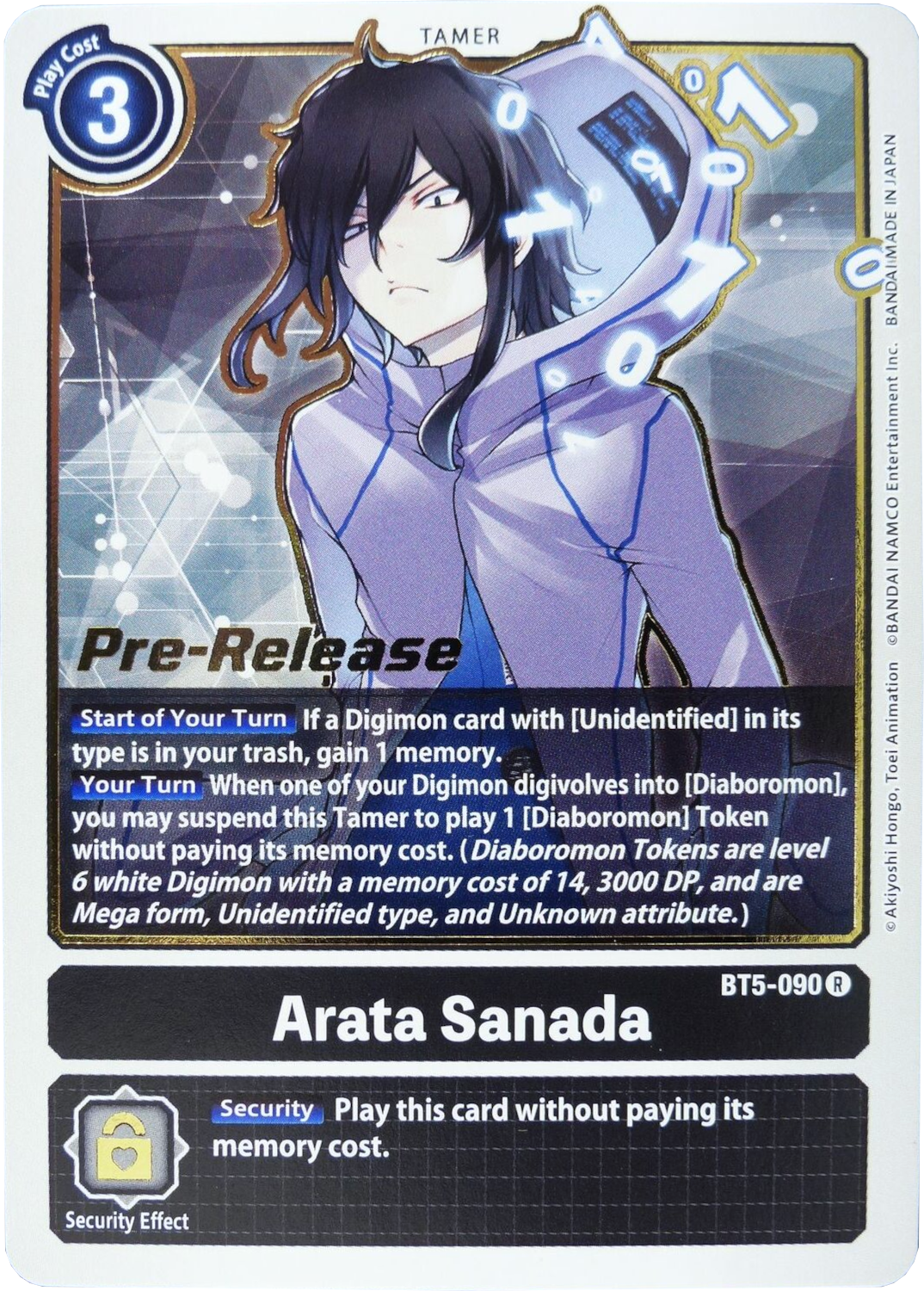 Arata Sanada [BT5-090] [Battle of Omni Pre-Release Promos] | The Time Vault CA