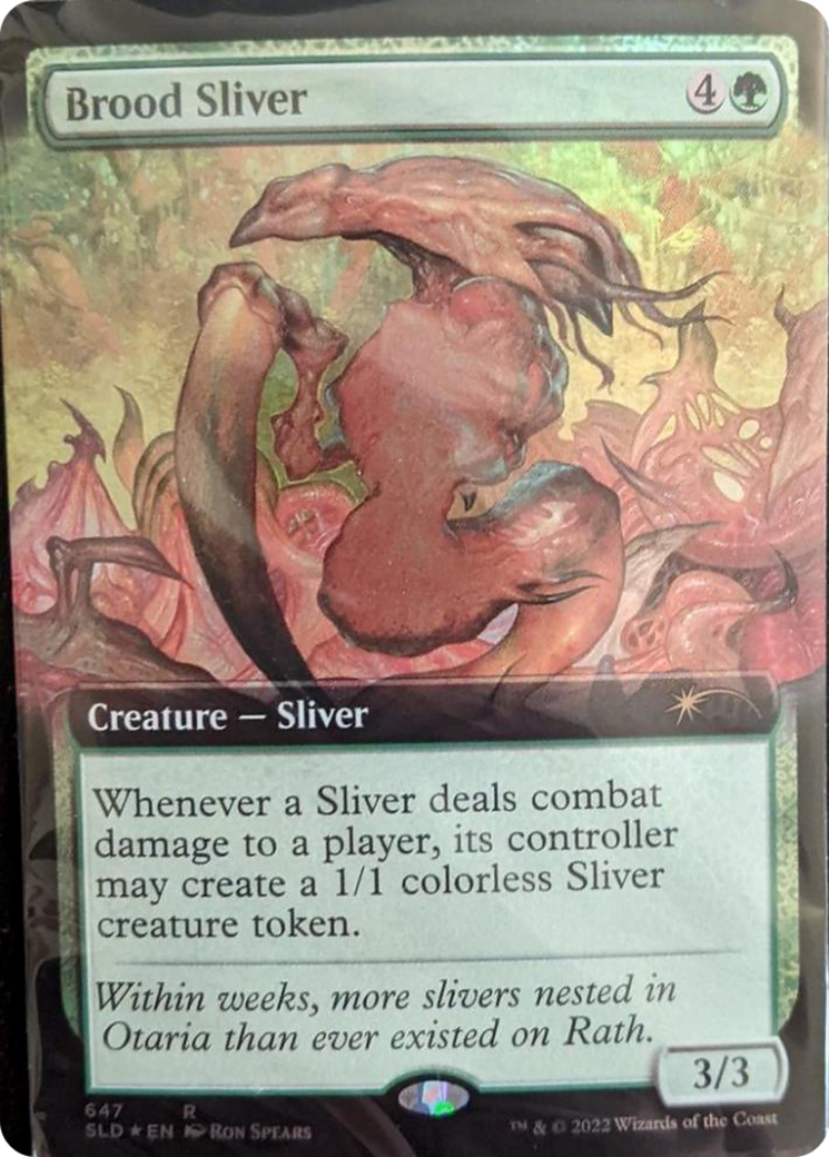 Brood Sliver (Extended Art) [Secret Lair Drop Promos] | The Time Vault CA