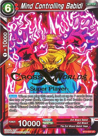 Mind Controlling Babidi (Super Player Stamped) (BT2-022) [Tournament Promotion Cards] | The Time Vault CA