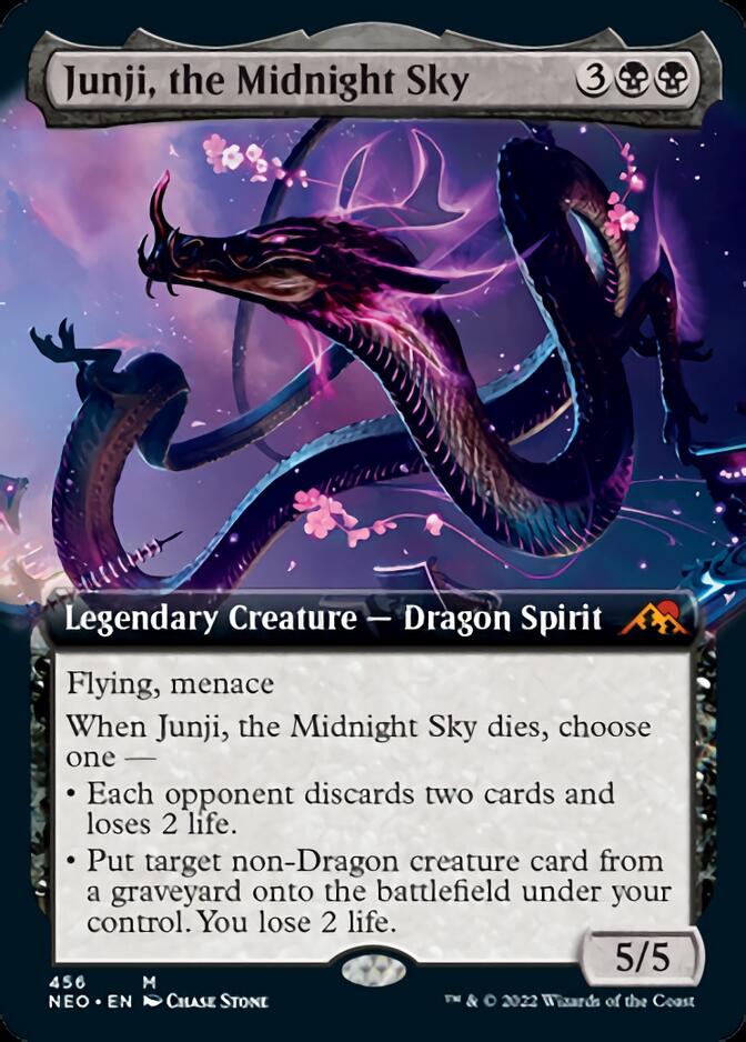 Junji, the Midnight Sky (Extended Art) [Kamigawa: Neon Dynasty] | The Time Vault CA