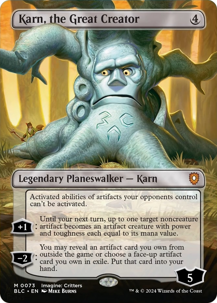 Karn, the Great Creator (Borderless) [Bloomburrow Commander] | The Time Vault CA